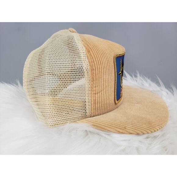 Vintage‎ NASA GALILEO Trucker Mesh Corduroy Satellite Snapback Ball Hat Cap - Picture 5 of 9